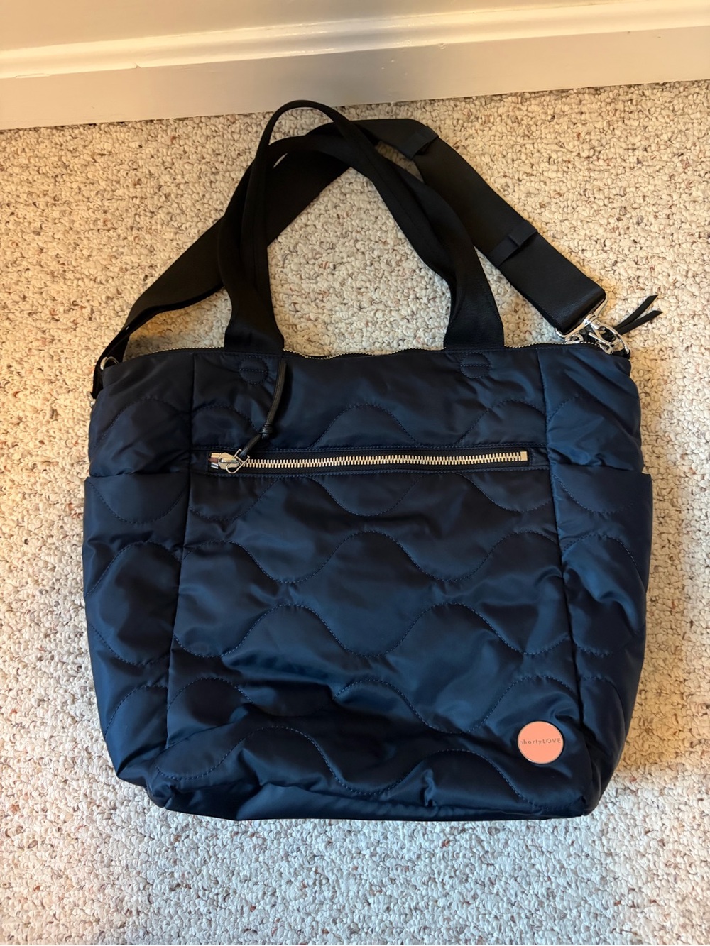 ShortyLOVE Ranger Navy Tote Bag with Zip Pocket